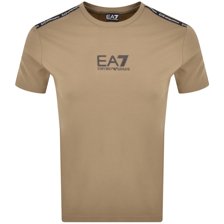 【正規品直輸入】 EA7 Emporio Armani Logo T Shirt Brown | Mainline Menswear トップス